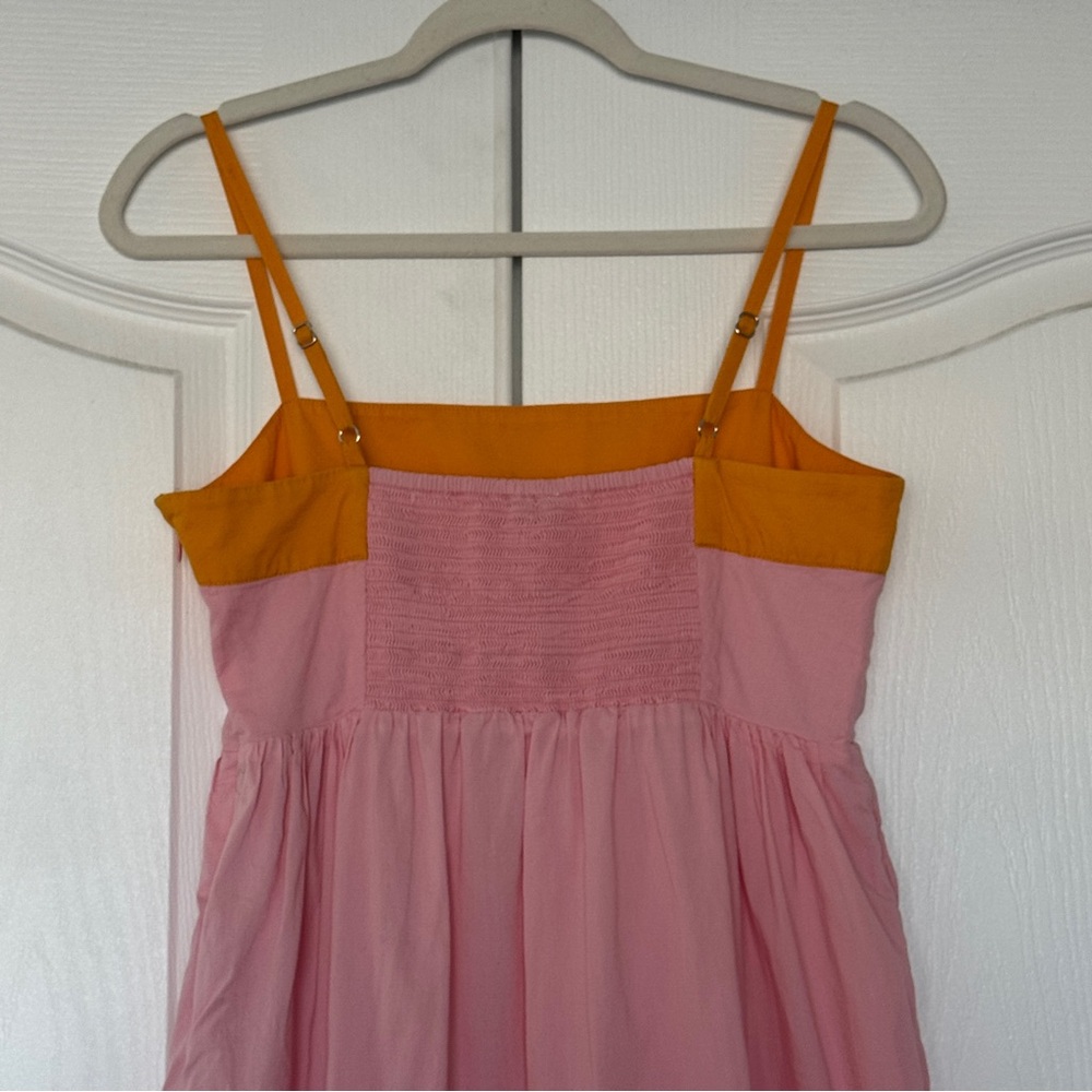 J. Crew 100% Cotton Tiered Color-Block Maxi Dress - Size 6 - Breathable - Picture 5 of 9